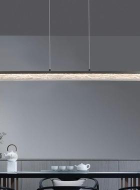 新中式11262师餐形厅吊灯后现代简约设计长条餐桌吧台书房极简室