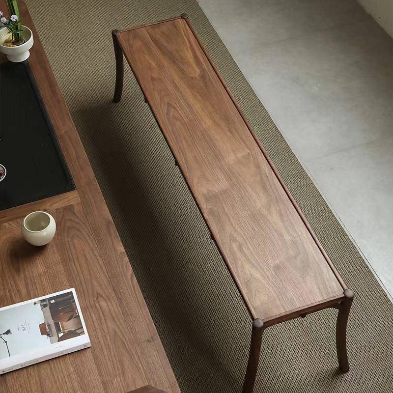 璞木新中式黑胡桃木实长凳长凳木条木长板凳JWU子餐桌凳条家用