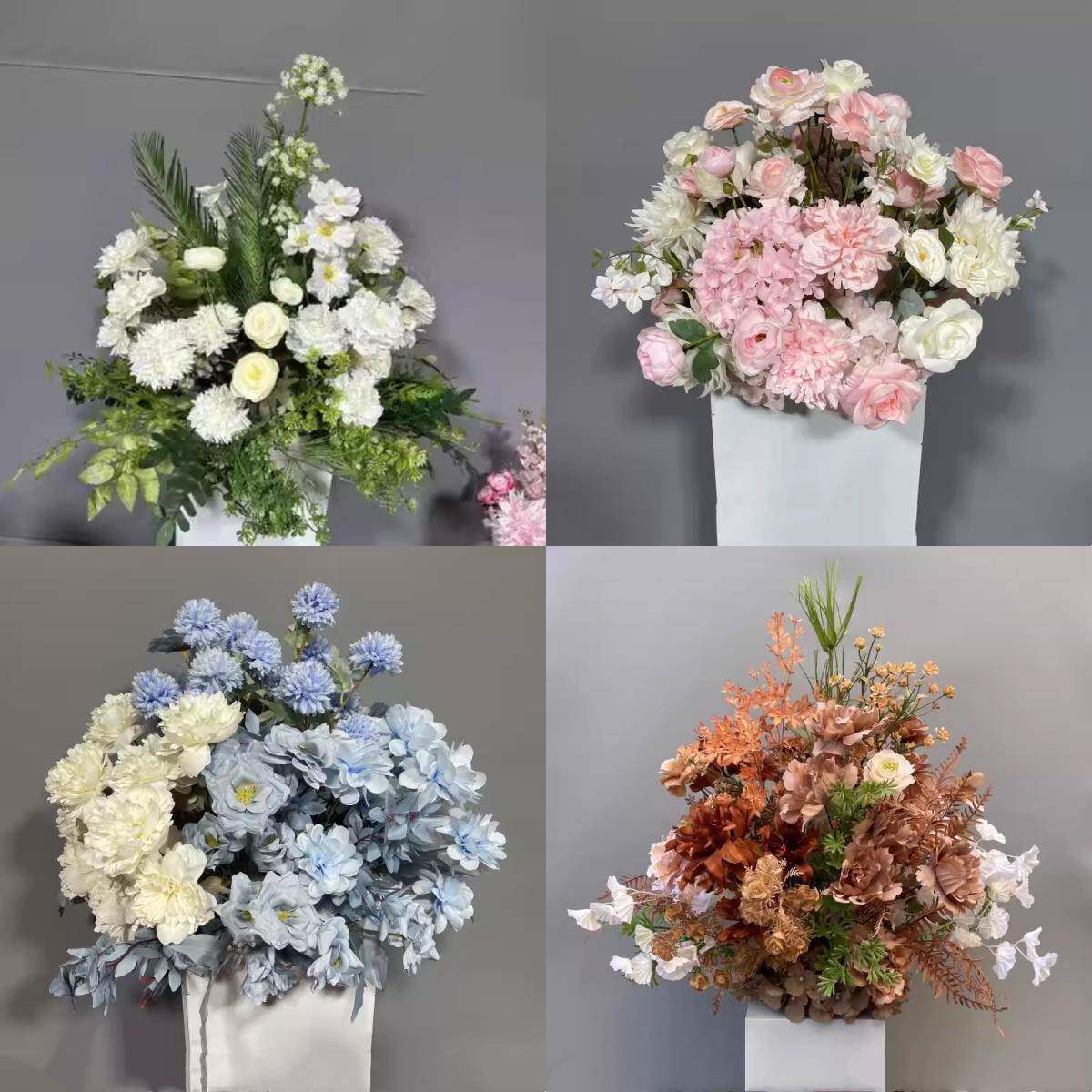 礼仿真路花桌花婚庆具道舞台T台布tb-57683置婚绢花婚礼堂成品花