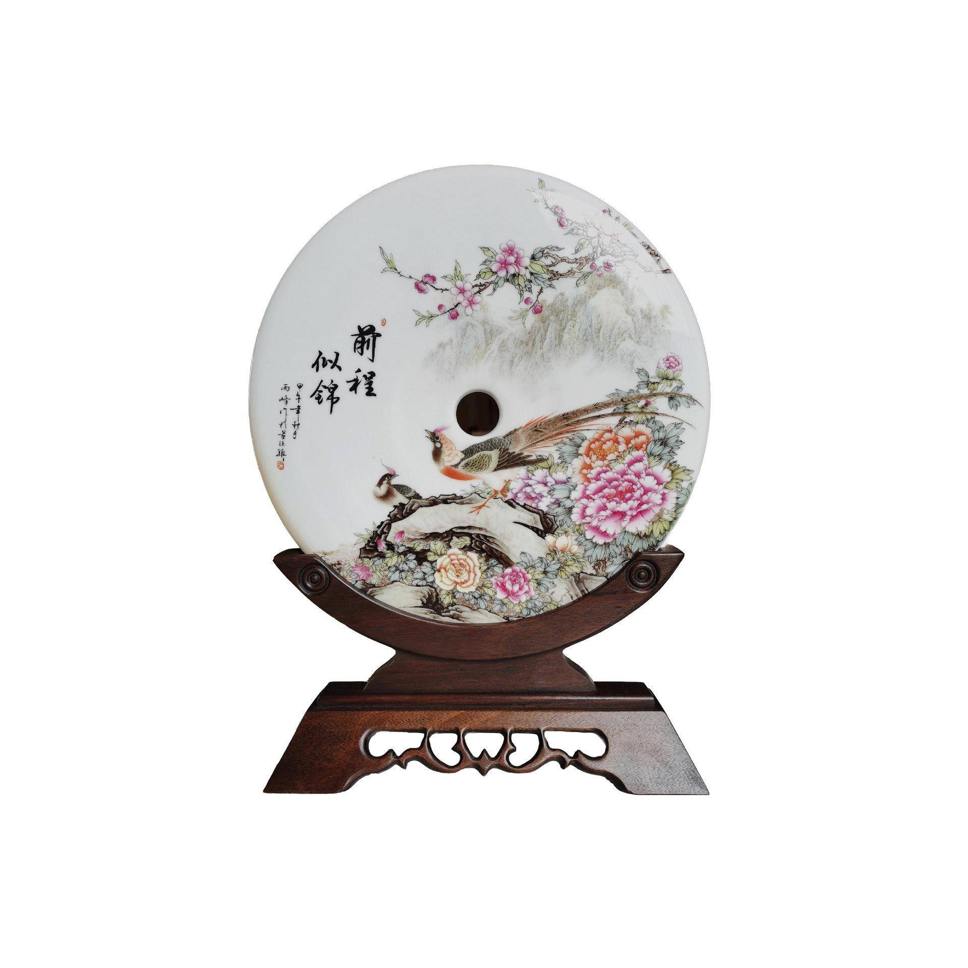 实木底座玉瓷扣座架玉扣茶架盘TZ架摆件支架瓷盘架龙架饼木质底座