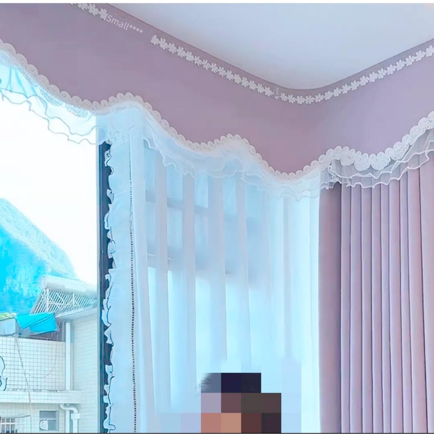 窗帘定制卧室高级感法式少女全遮光儿童房客厅加高绍兴柯桥窗帘