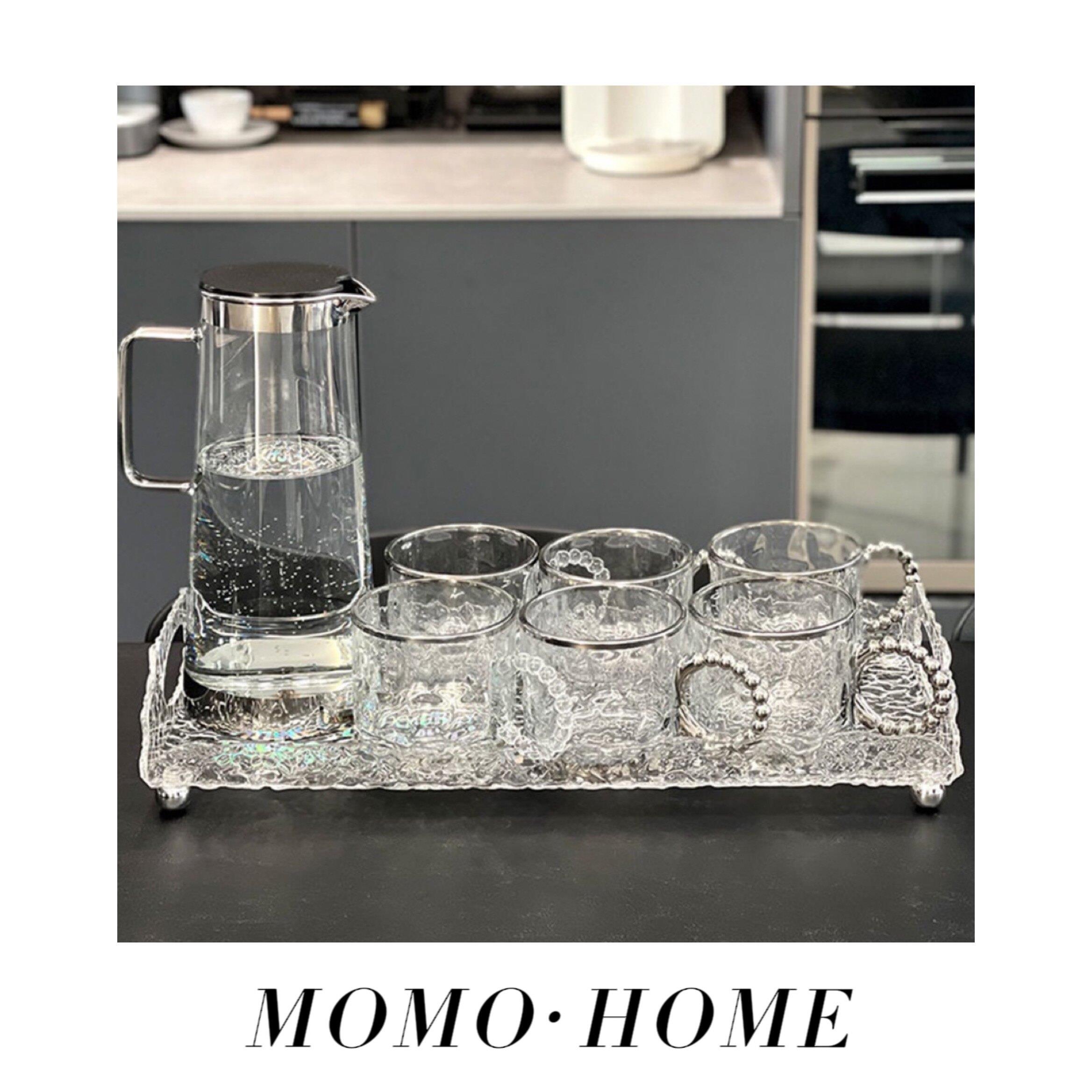 MOMO 轻奢玻璃壶客厅水杯套装水波纹高颜值凉水壶高颜值