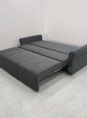 现代简床约灰色室多功发能两用沙无品牌/轻奢折叠办公书房小户型