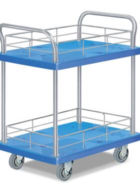 PLA超静双层双006扶板护栏工具手推手车平推车搬运推静车手拉超推