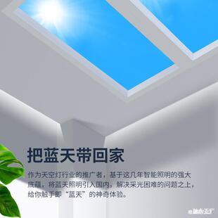 1672发二卫代晴灯厨房生间天空灯智能清空吸光顶灯青空自然光蓝