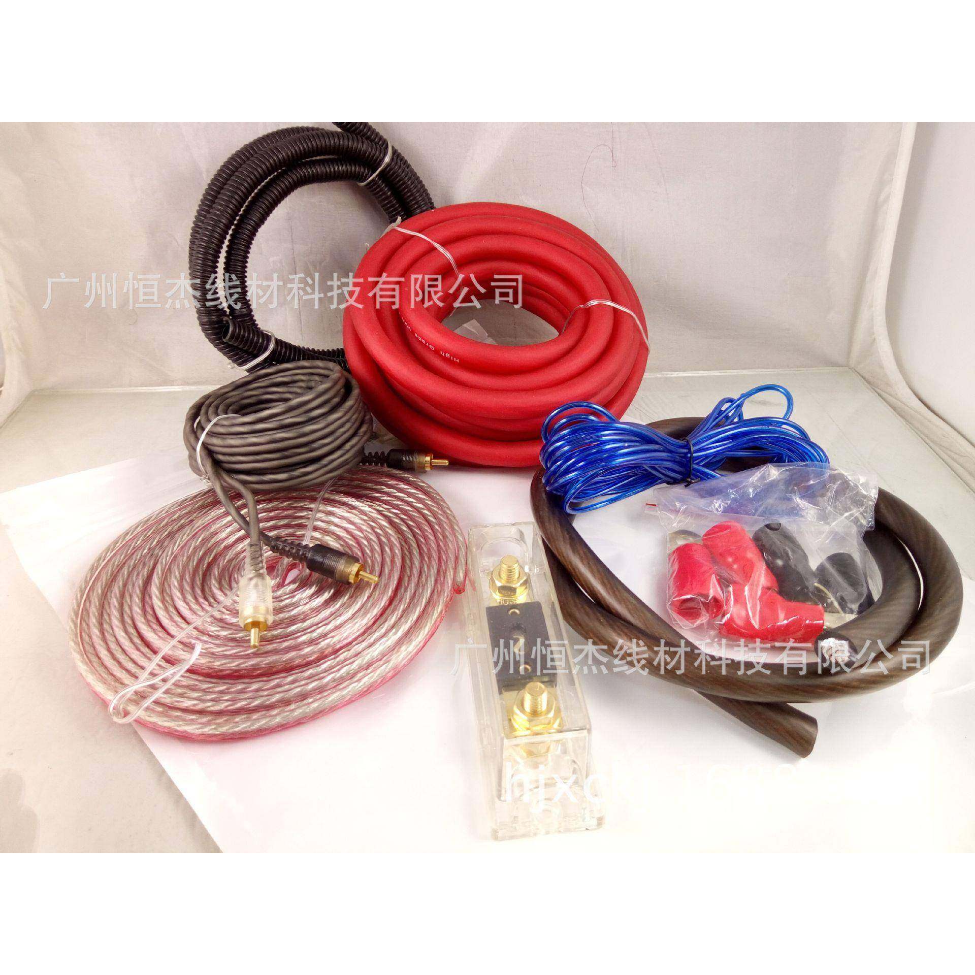 0GA音汽车放功低炮套线电套装线材功放LUS音响套线改装音频线源线