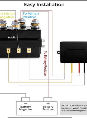 厂家直售24450长柱1V500A越野车绞盘接触器电动绞盘电继器LR4450