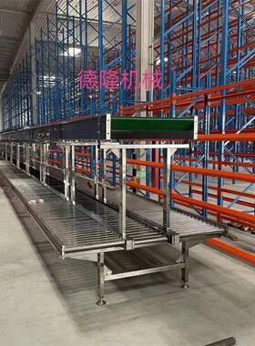 无动力筒输送机铝型材送LQL滚流水线滚轮传带辊筒轴输送滚线