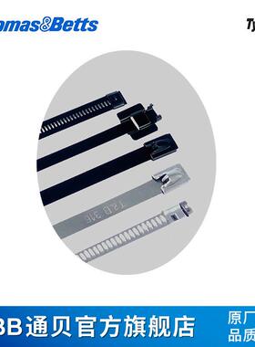 ABB贝YLS-FSL.6-5420BC31通6不聚锈钢扎带耐候性黑色酯涂层扎带