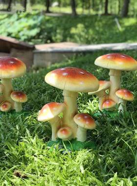 园发光蘑菇院灯太阳能户林外防水花园装饰景观灯JH-03112创室庭外