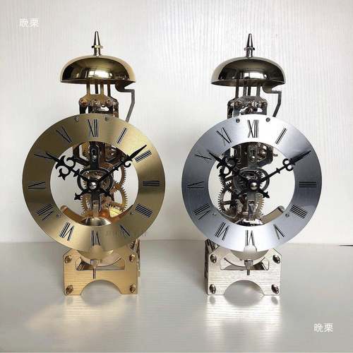 机条芯上仿古报时发摇摆办公PBJ机械台座钟FTT