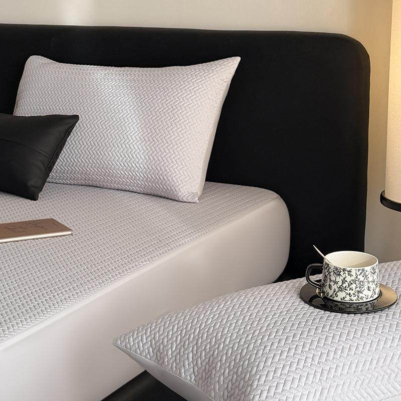 2025护新款A类凉天丝感夹棉床笠单UIV品1.8夏季冰丝床罩床垫罩保m