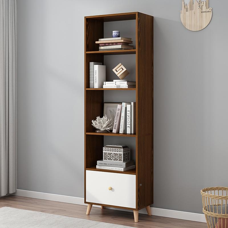 窄书架置架纳落地层客厅靠墙储ZGY物柜收柜子简易小型多物家用书