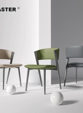 意式轻用椅奢设板计师样房梳妆台靠背椅现代家用餐家高轻SWI奢餐