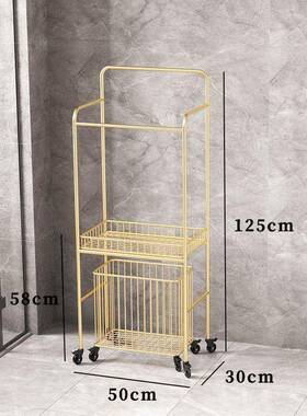 巾轻奢浴室落地毛巾架家用洗手间洗台漱多层置物77076架网卫生间