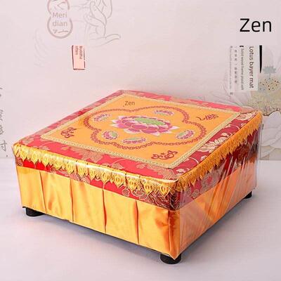 四方精绣拜席、拜椅、跪席、蒲团、坐禅席、家加厚禅席、拜席、禅