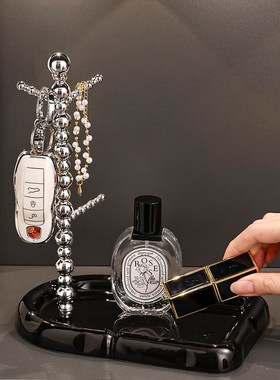 奶酪收纳架入户门口玄关放钥匙置物架摆件轻奢鞋柜客厅装饰品