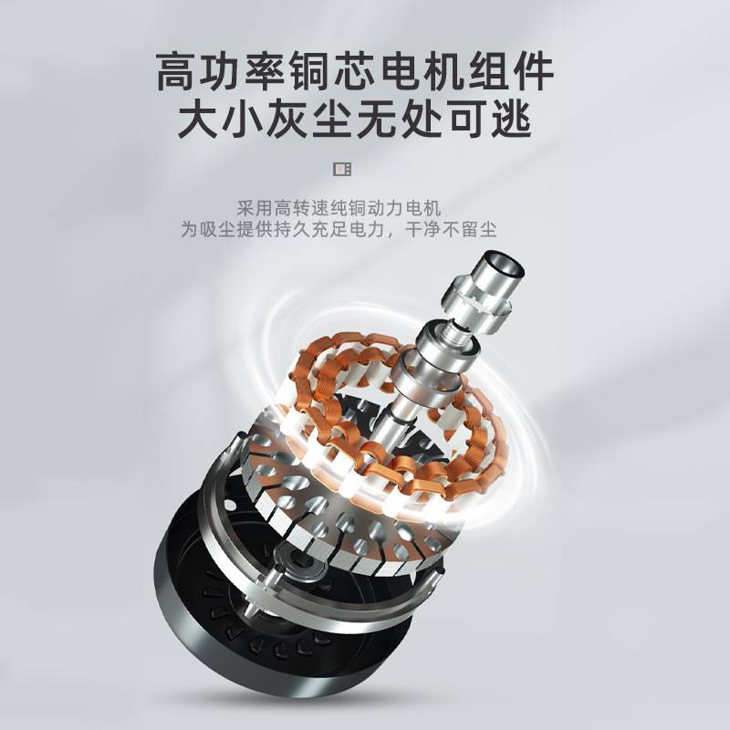 新款车载无线充电吸尘器家用小型超大吸力便携手持式大功率吸尘机