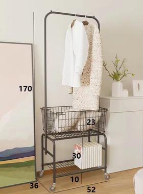 现可代衣简约网篮大容推量车衣帽架卧室服ZVD晾晒架放置架移动落