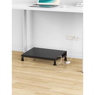 办公室桌脚下加热脚踏板踏放腿踩脚板可调QZS脚节搁脚凳暖脚凳垫