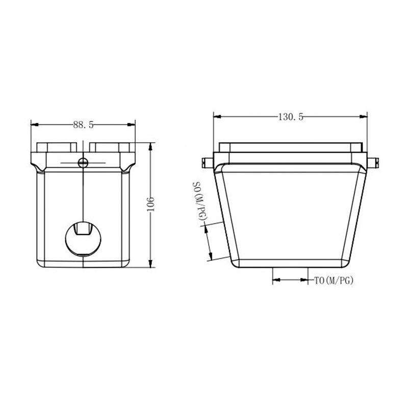 WEL威弗H48B-SO-2B-PG29204820E90248VB侧2出耳上EHW壳外壳
