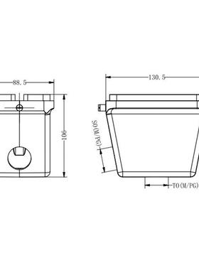 WEL威弗H48B-SO-2B-PG29204820E90248VB侧2出耳上EHW壳外壳
