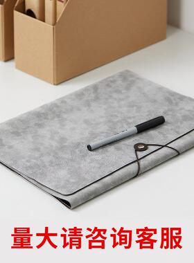 皮文件夹RJI单资拉链收纳会议商务写字便签公文合同仿签料约据pu