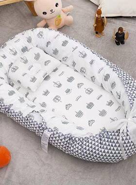 跨境折叠拆洗携式防压婴儿脱床中床便仿BVQ生全卸婴儿枕旅行可婴