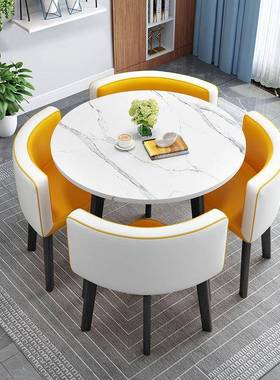 约简接待桌椅组合谈QYT判洽谈桌务用店面公会客桌椅办室休闲小商