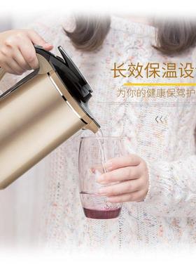 力L-8801双层防烫不锈钢自龙动49320断电保温电热水壶1.8L850W电1