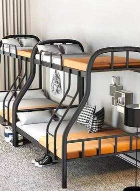 下铺床二母层出房上下租铺子床铁床上下IVM床铁架上床铁艺加厚高