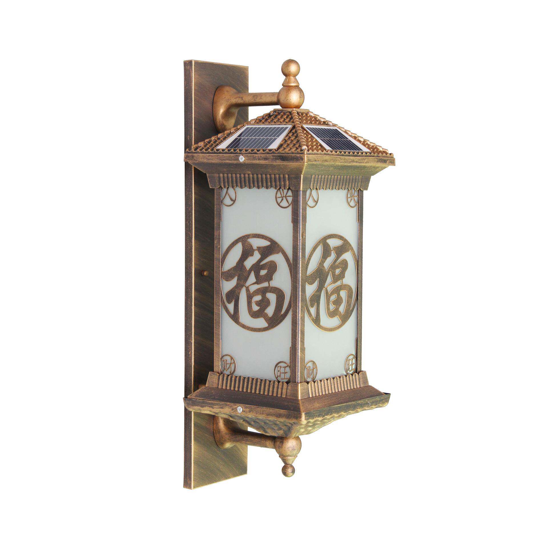 壁灯太阳能led超亮室外庭院别墅大门口家用复古阳台户外防水墙灯