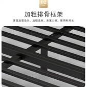 欧铁艺床双人床双架层床STF铁床单人1.51式 红.8铁床宿舍现代简约