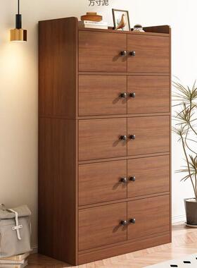 飘窗柜阳台收纳储柜矮书柜窗物台柜子柜卧室靠墙柜家用落TUZ地置