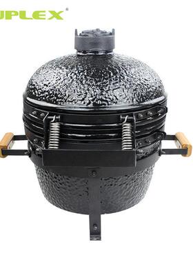 16炉欧寸桌XEZ面黑色陶瓷烧烤美户外BBQ后备箱聚小型会多功能闷熏
