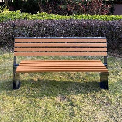 创意不椅锈钢公园椅户时代外座椅广长场庭院区防腐木休小闲长凳