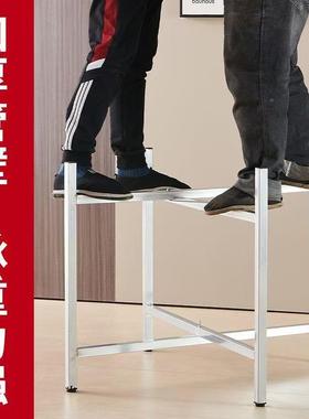 简易叠大架桌架可折圆ARI铁艺桌腿支架桌脚不锈钢桌脚餐桌折叠桌