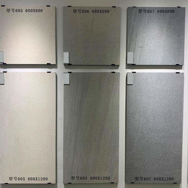 福鼎黑麻白加厚石砖2CM605英干压挂仿古砖600X1200车库抗芝厚板瓷