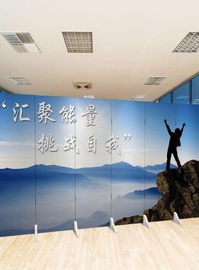 202新款风隔断墙司办公室客屏厅白色简约现公代励PTQ志5移动遮挡