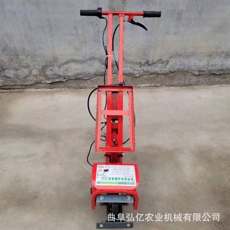 家用48V小型电动除草机翻地犁田旋耕机多功能 园林苗圃开荒碎草机