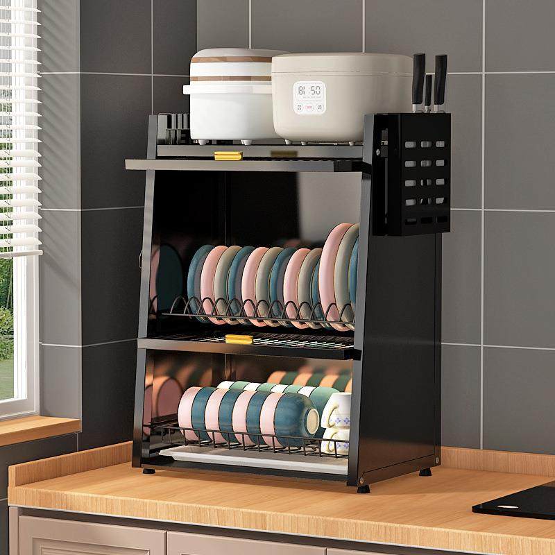 厨房置物架碗碟碗沥水架带柜防尘盘收碗纳1111架多功能碗柜筷收门,厨房/烹饪用具,碗架,淘宝优惠券,粉丝福利购,淘宝优惠卷