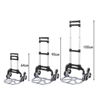 爬楼梯杆车折叠便携式买菜推合车小拉车铝拉金行李车小MBB-208购
