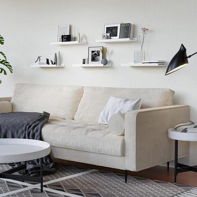 墙上卧置LPR物架木质板壁客厅墙面装饰壁墙挂室墙书架悬挂一字挂