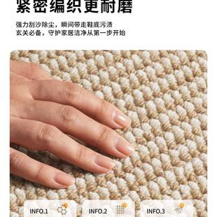 毯客F6M94781厅仿剑麻防猫抓摄影棚床边日式榻卧榻米纯色亚地麻拍