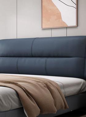 hV靠q床头靠背技软包大靠背床头套罩布榻榻米科垫EUE床头板靠枕免