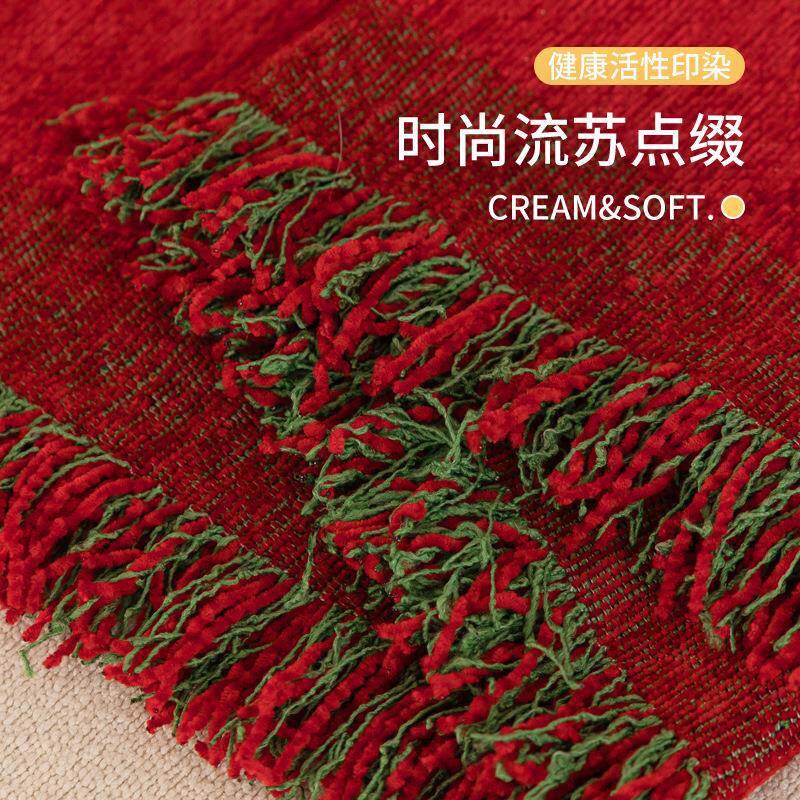 雪尔造型抱枕布沙高发盖巾防滑尼档轻奢沙发套罩一整张全盖沙发防
