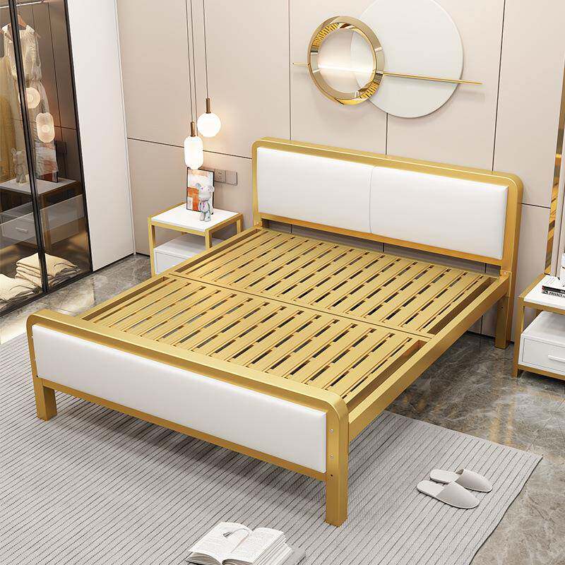 铁艺床1.5米单床家用1.人8米双人MQX床卧室宿铁床出租房1m公舍寓