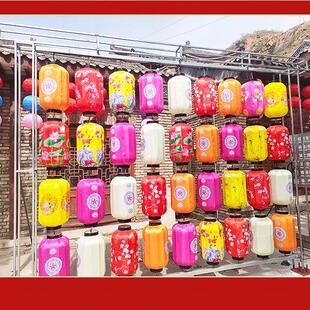 国潮古风中式灯笼中秋挂饰古镇户外夜景景区LED发光创意防水吊灯