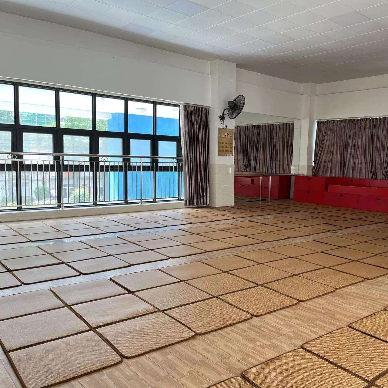 学生单人床藤席夏天儿童床藤席拼接学校满铺藤席