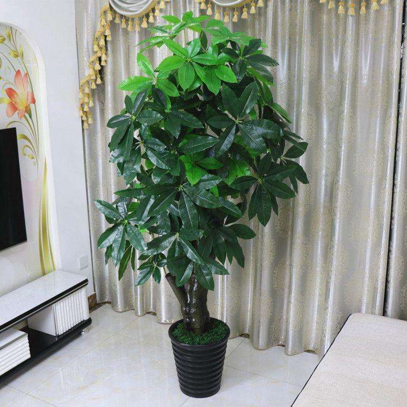 假树发财树植物落地盆栽大型客厅盆景假花塑料花装饰绿植